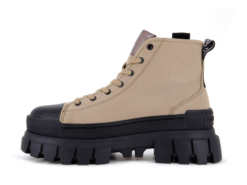 Zapatos Altas Palladium REVOLT HI TX Mujer Verde Oliva | Costa Rica-78249